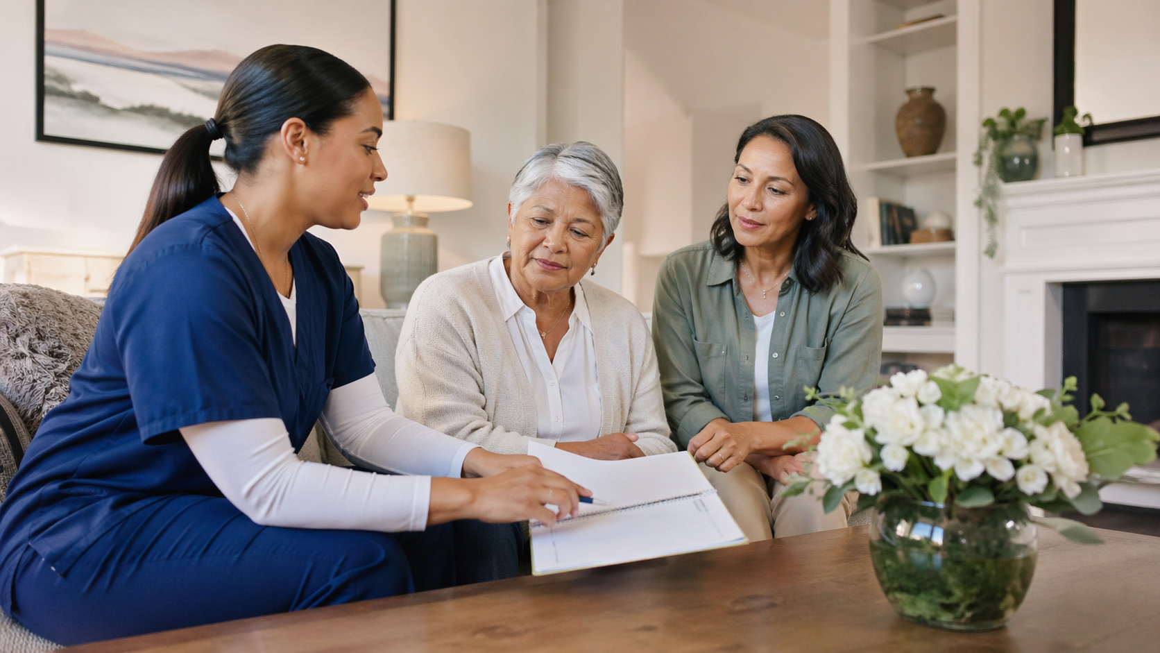 Family and care manager planning respite coverage